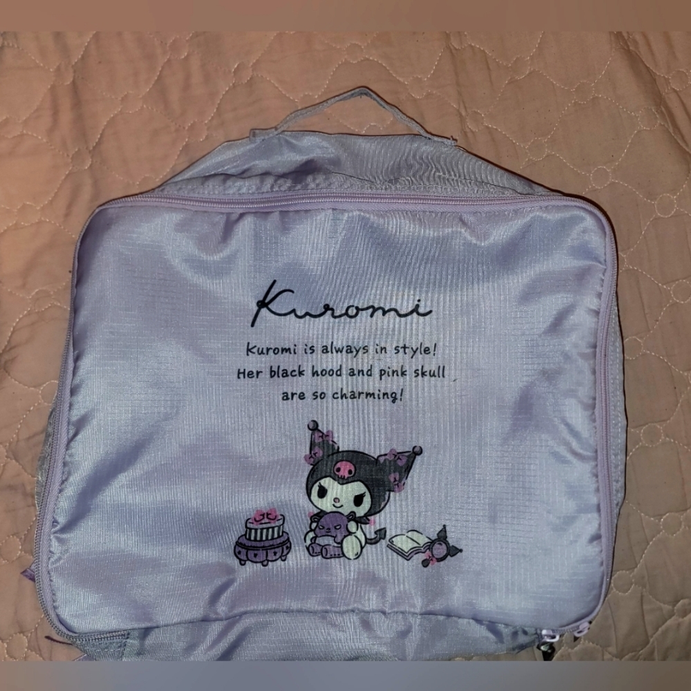 Kuromi 2 sided big hand purse